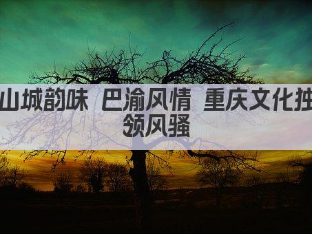 山城韵味 巴渝风情——重庆文化之旅 
