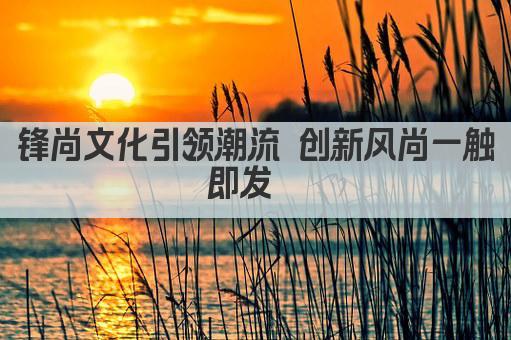 锋尚文化引领潮流 时尚生活新风尚  