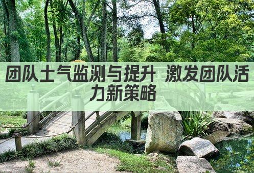 团队士气监测与提升 激发团队活力新策略 