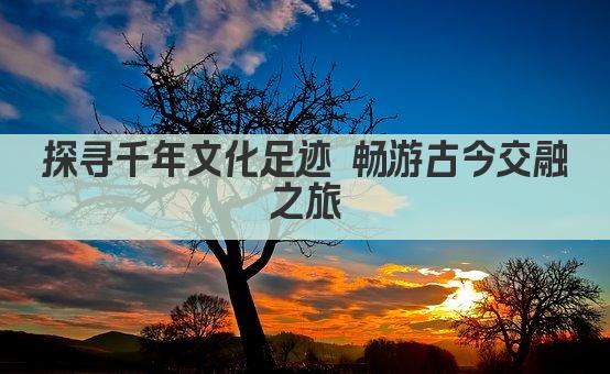 探寻古迹 品味文化之旅——文旅新体验