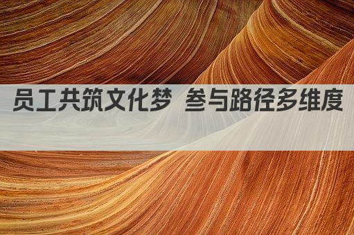 员工共筑文化梦 参与路径多维度 