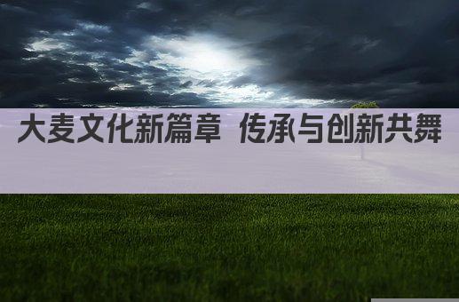 大麦文化新篇章 传承与创新共舞 