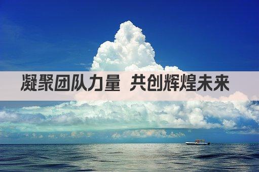 凝聚团队力量 共创辉煌未来 