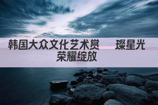 韩国大众文化艺术赏 璀璨星光 荣耀绽放 