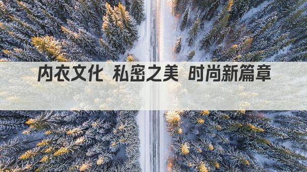 内衣文化 私密之美 时尚新篇章 