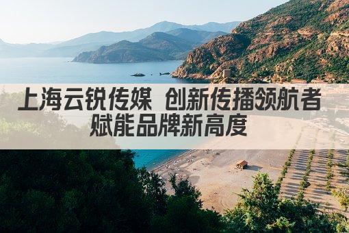 上海云锐传媒 创新传播领航者 赋能品牌新高度 
