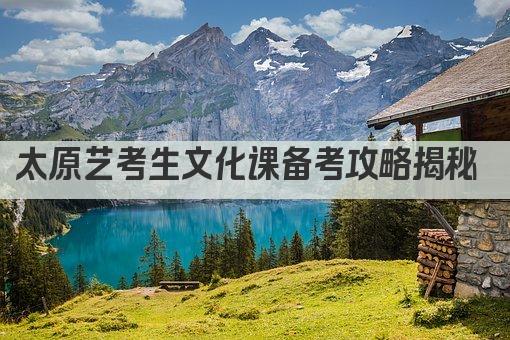 太原艺考生文化课备考攻略揭秘 