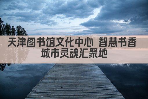 天津图书馆文化中心 智慧书香 城市灵魂汇聚地