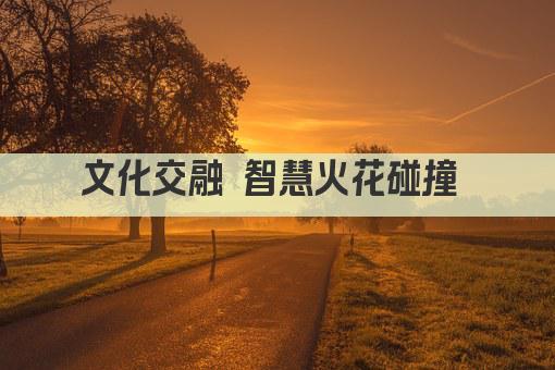 文化交融 智慧火花碰撞 
