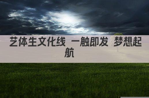 艺体生文化线 一触即发 梦想起航  
