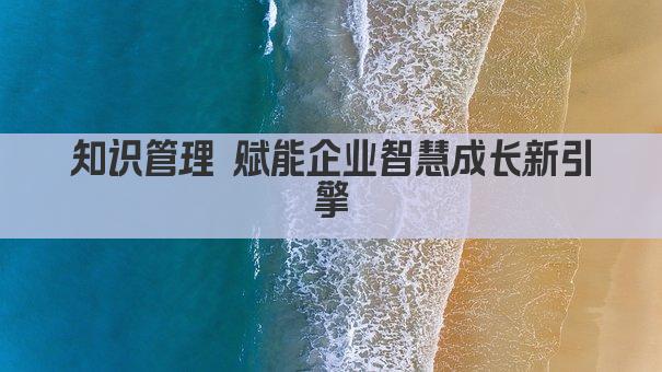 知识管理 赋能企业智慧成长新引擎