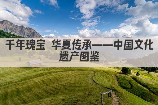 千年瑰宝 华夏传承——中国文化遗产图鉴