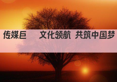 传媒巨擘 文化领航 共筑中国梦  