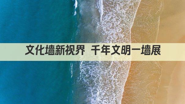 文化墙新视界 千年文明一墙展