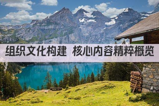 组织文化构建 核心内容精粹概览