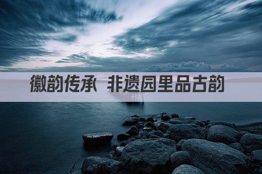 徽韵传承 非遗园里品古韵 