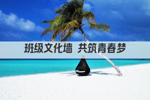 班级文化墙 共筑青春梦
