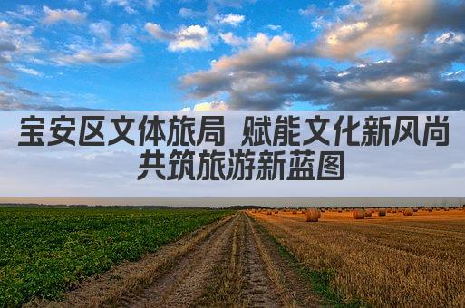 宝安区文体旅局 赋能文化新风尚 共筑旅游新蓝图
