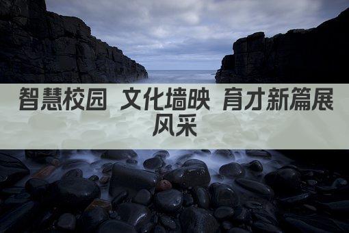 智慧校园 文化墙映 育才新篇展风采