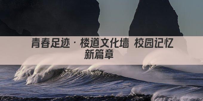 青春足迹·楼道文化墙 校园记忆新篇章 