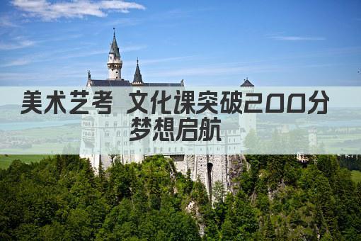 美术艺考 文化课突破200分 梦想启航 