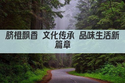 脐橙飘香 文化传承 品味生活新篇章