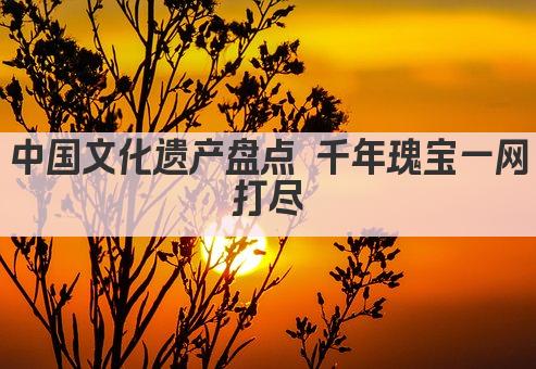 中国文化遗产盘点 千年瑰宝一网打尽