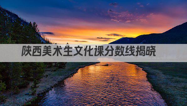 陕西美术生文化课分数线揭晓  