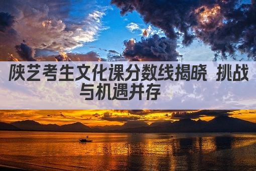 陕艺考生文化课分数线揭晓 挑战与机遇并存  