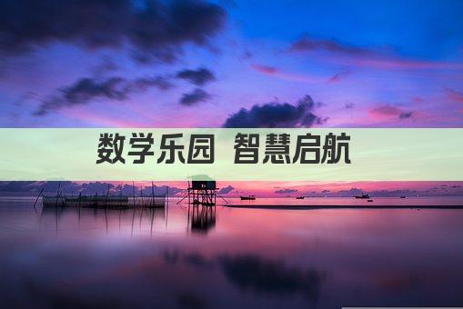 数学乐园 智慧启航 