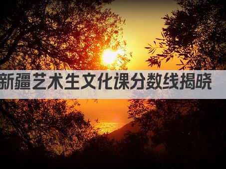 新疆艺术生文化课分数线揭晓  
