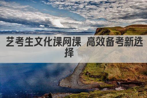 艺考生文化课网课 高效备考新选择  