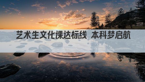 艺术生文化课达标线 本科梦启航 