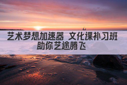 艺术梦想加速器 文化课补习班 助你艺途腾飞 