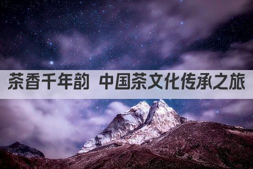 茶香千年韵 中国茶文化传承之旅