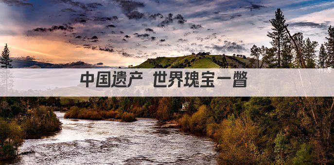 中国遗产 世界瑰宝一瞥 