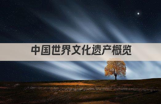 中国世界文化遗产概览