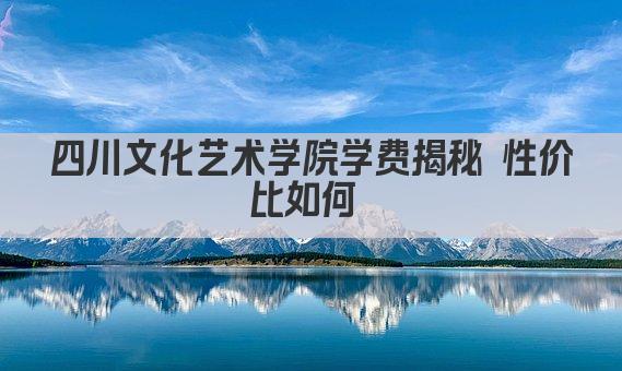 四川文化艺术学院学费揭秘 性价比如何 