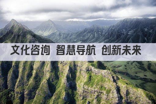 文化咨询 智慧导航 创新未来 